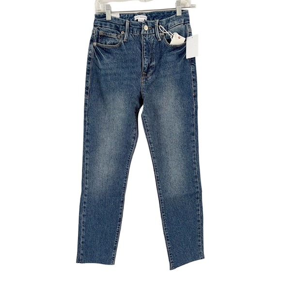 NWT Good American Good Classic High Rise Medium Wash Skinny Jeans Size 2/26 - Picture 3 of 11